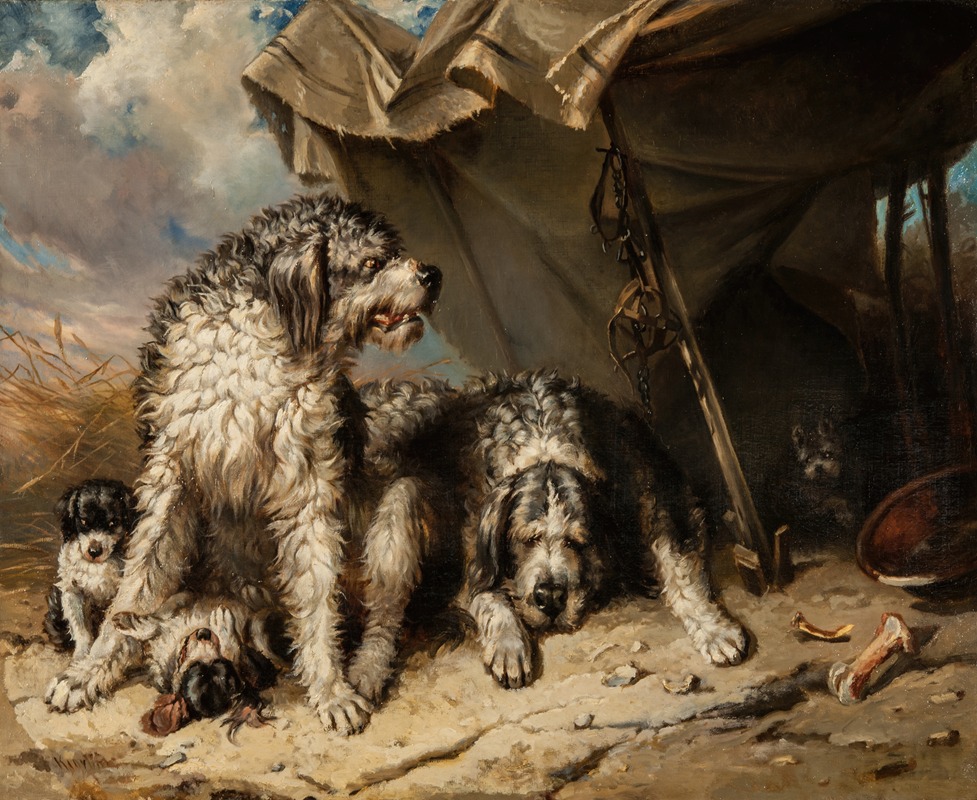 Dog Family by Карл Фредрик Киёрбё — digital art print download