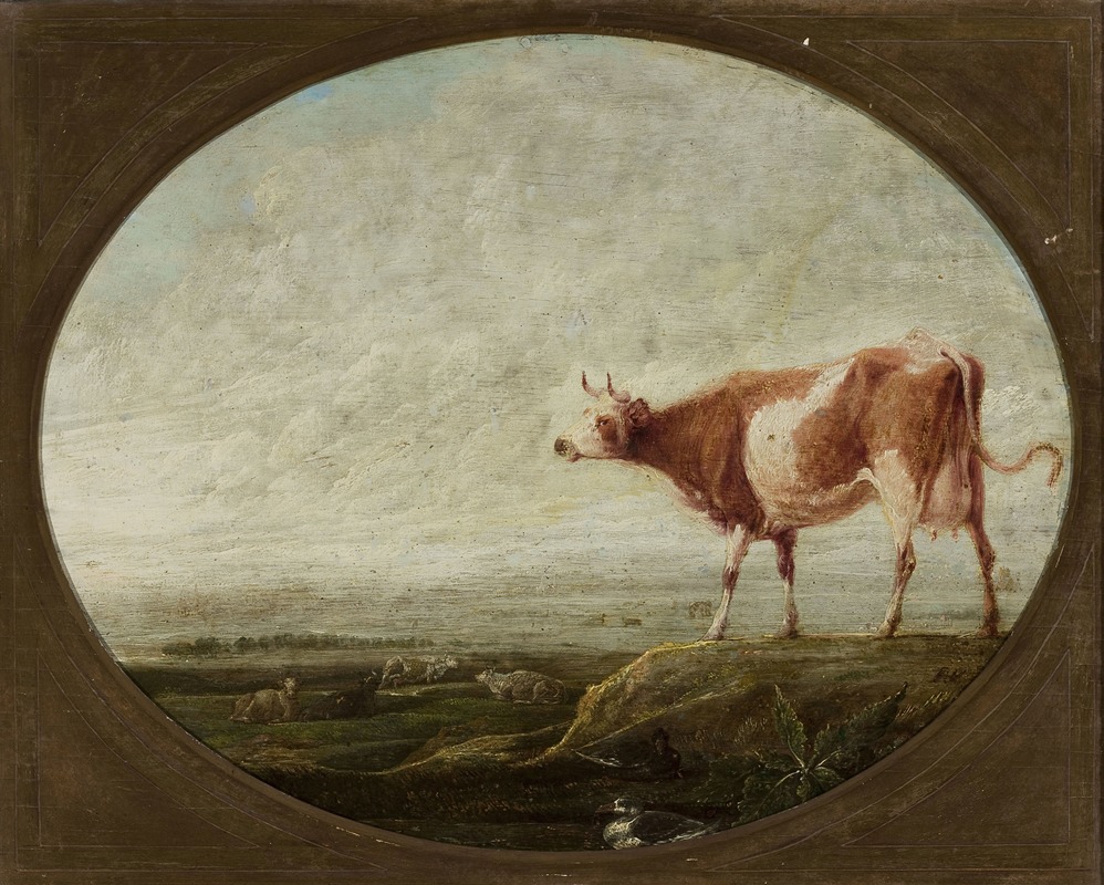 Cow in the pasture by Франсуа Рикхалс, c. 1642 — digital art print download