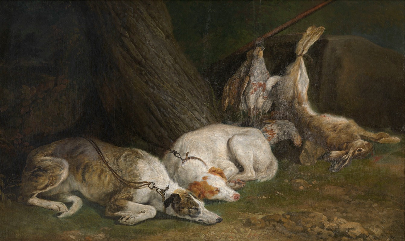Two Greyhounds by Йоаннес Фит — digital art print download