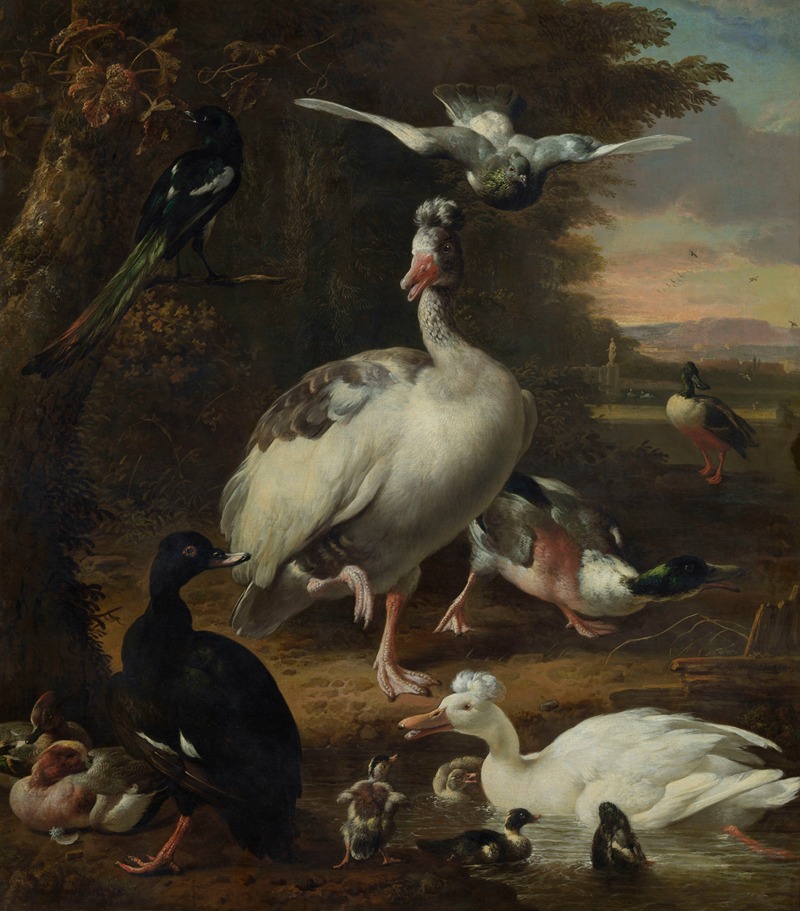 Birds by Мельхиор д'Ондекайтер — digital art print download