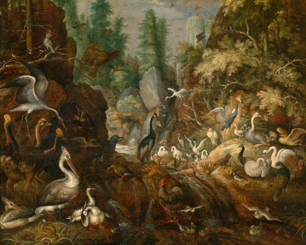 Birds' Paradise by Роелант Савери, 1616 — digital art print download