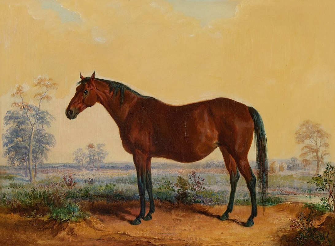 Dixie in Landscape by Эдвард Трой, 1871 — digital art print download