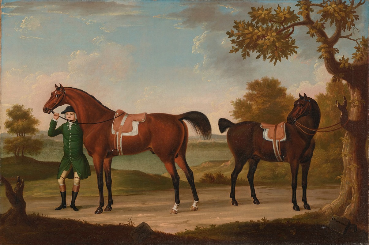 Little Fox and Oroonoco by Francis Stringer, 1763 — digital art print download