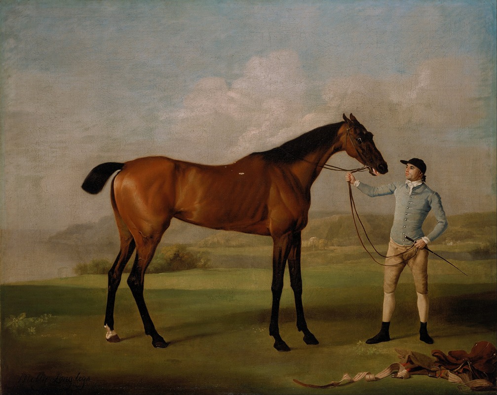 Molly Long-legs with her Jockey — George Stubbs