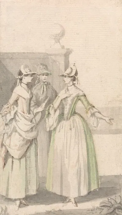 Group of Three Ladies by Anthony Highmore — digital art print download