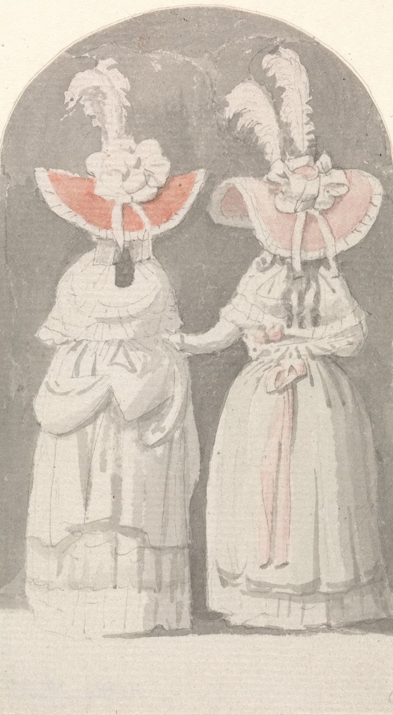 Two Ladies Wearing Extravagant Plumed Hats — Anthony Highmore