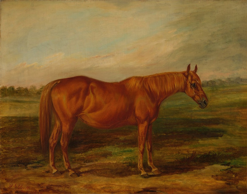 Picayune in a Landscape by Thomas Scott, 1857 — digital art print download