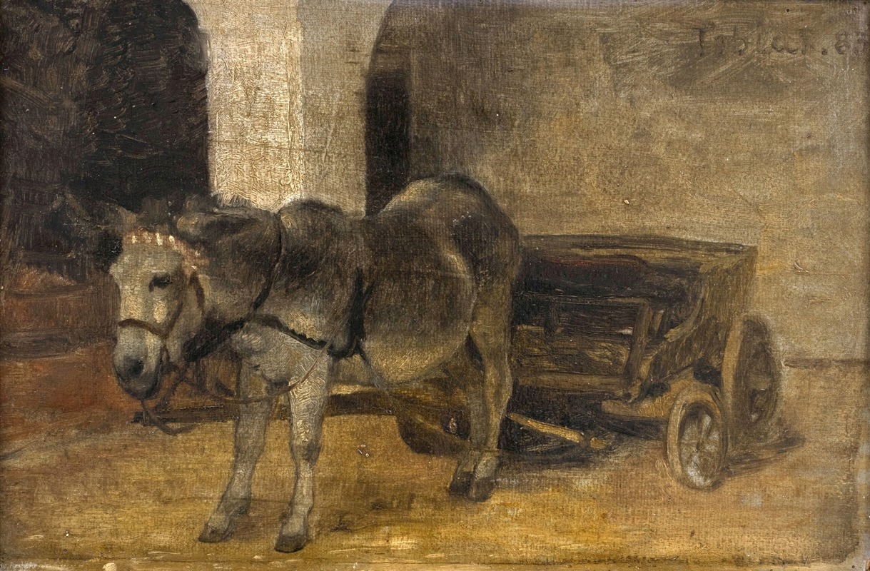 Der Esel Tobias by Wilhelm Marc, 1883 — digital art print download