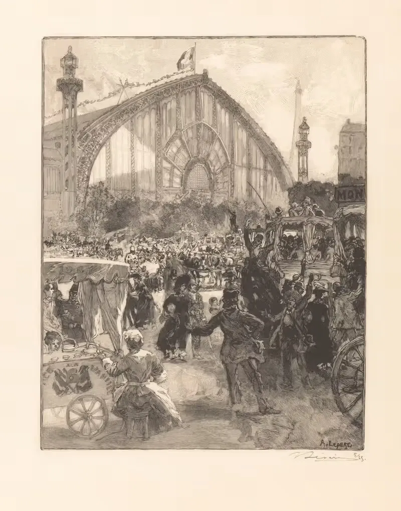 Дворец машин by Огюст Луи Лепер, 1849-1918 — digital art print download