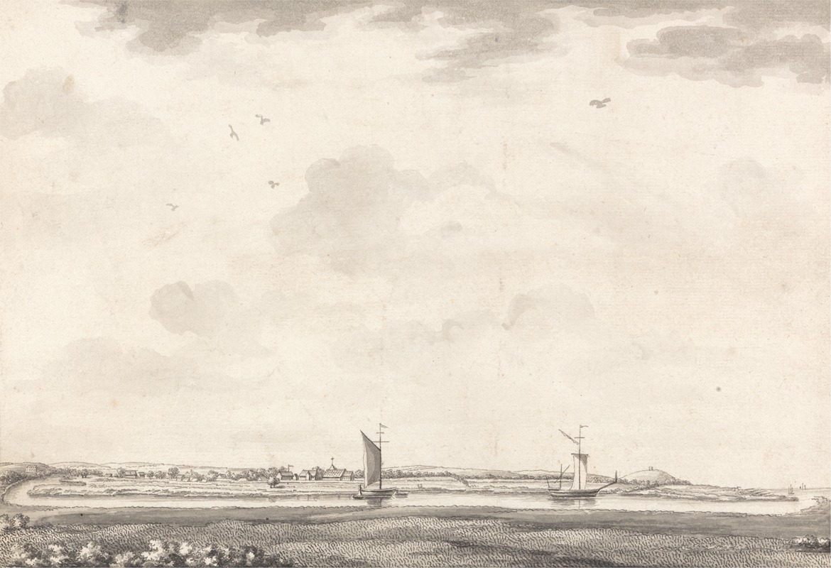 Shipping in an Estuary by Бернард Ленс III — digital art print download