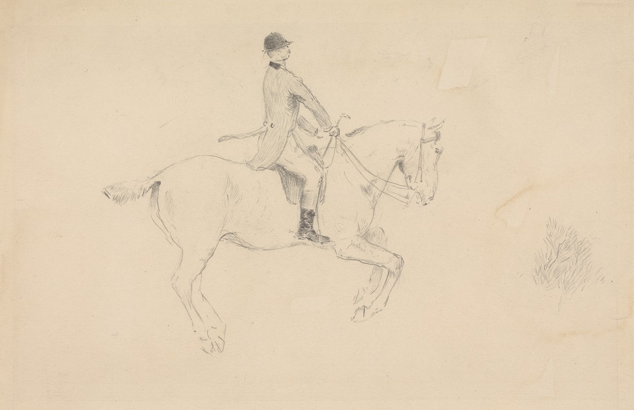 A Huntsman on Horseback by Brian Hatton — digital art print download