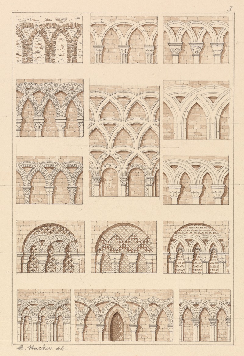 Arcades: of Interlaced Mouldings — C. Hacker