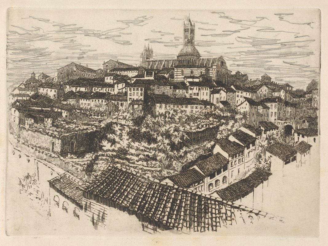 An Italian Hill Town by Charles H. Mackie — digital art print download