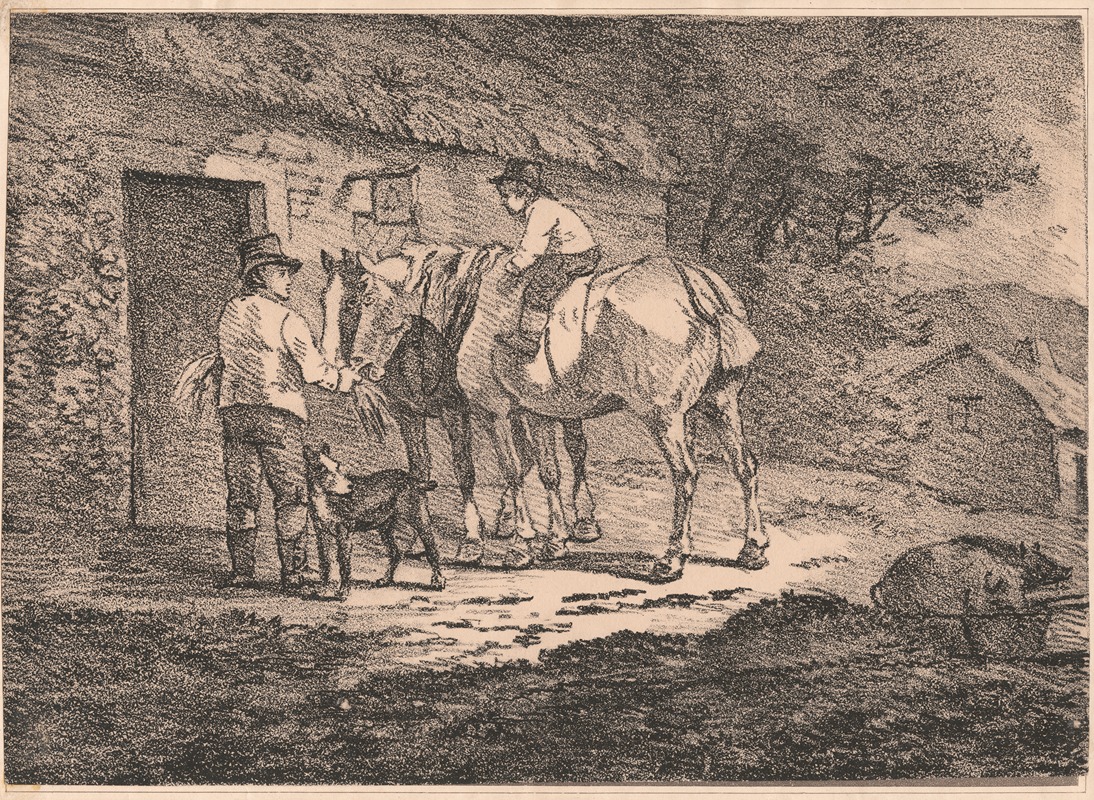 Horses at Cottages Door — Conrad Gessner