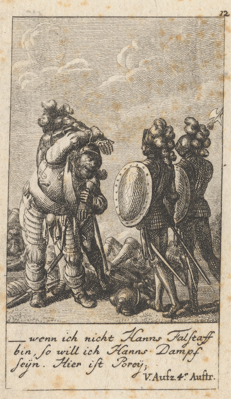'Henry IV, Part I,' Act V, Scene IV — Daniel Nikolaus Chodowiecki