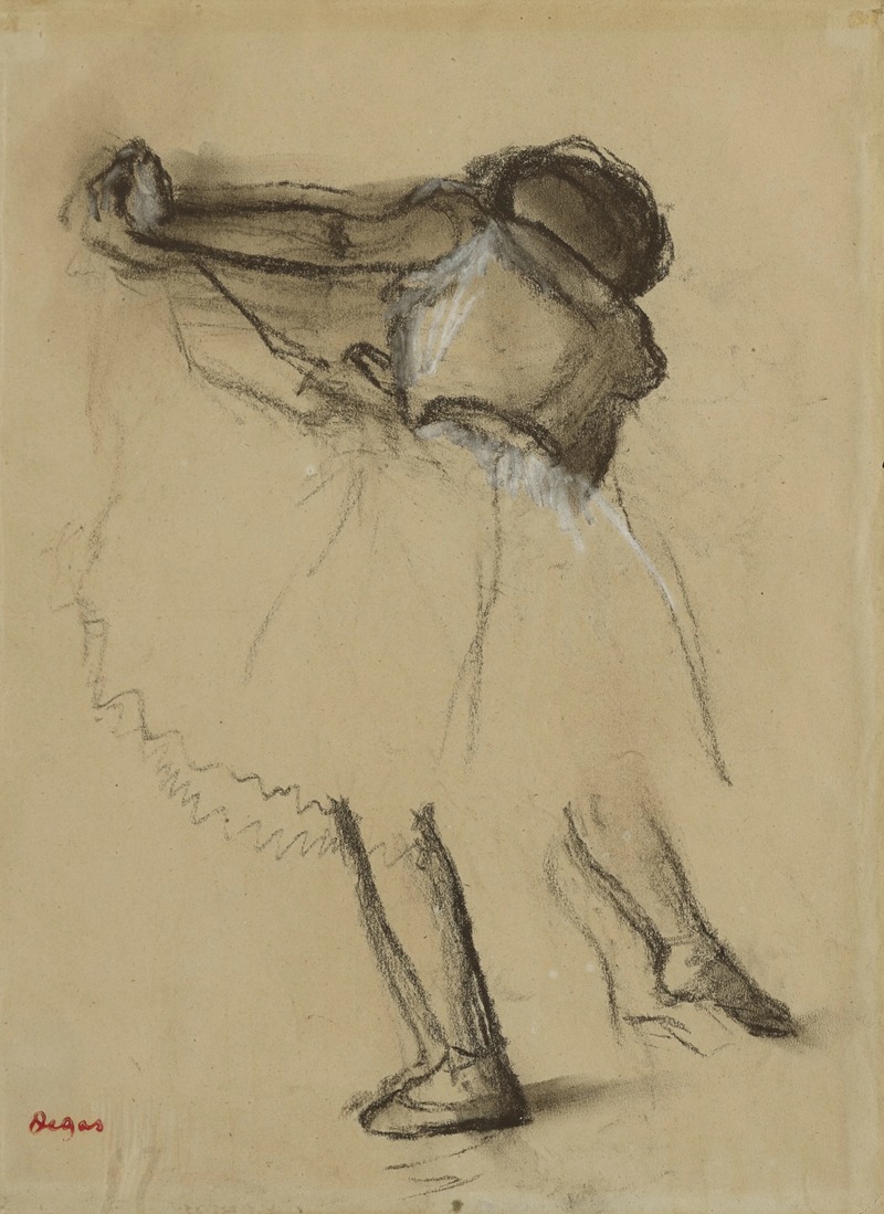 Danseuse vue de dos by Эдгар Дега — digital art print download