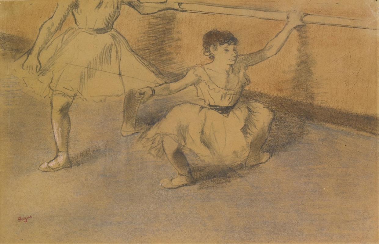 Danseuses à la barre by Эдгар Дега — digital art print download