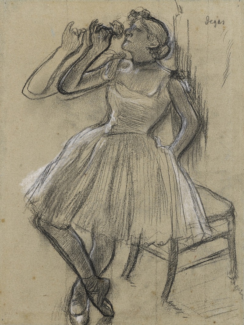 Danseuse à la rose by Эдгар Дега — digital art print download