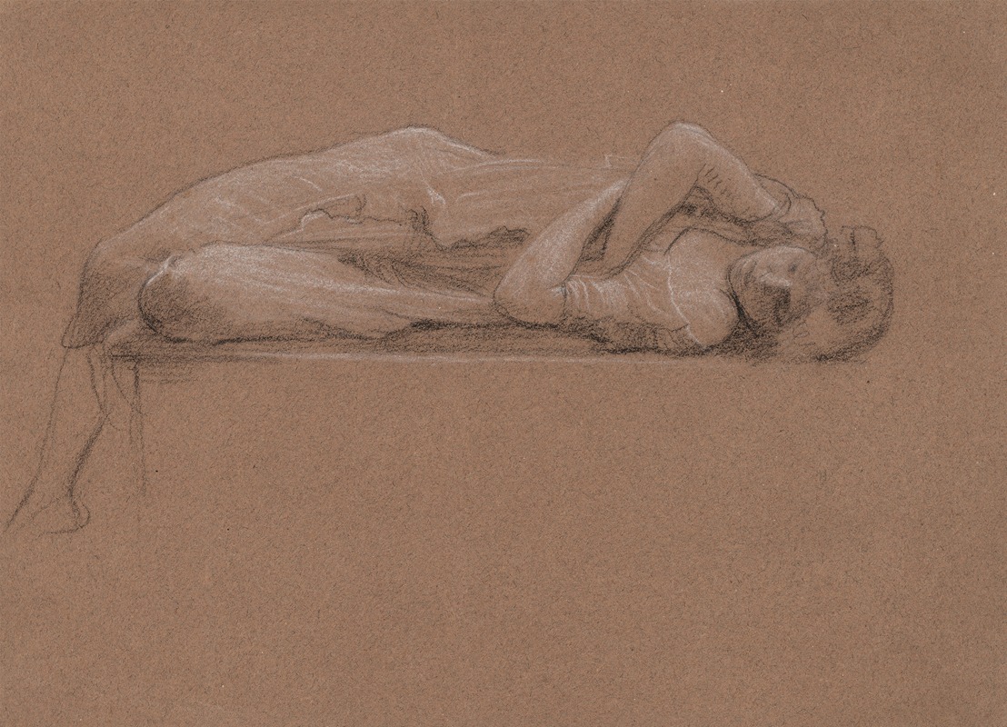 Sleeping Girl by Эдвард Джон Пойнтер — digital art print download