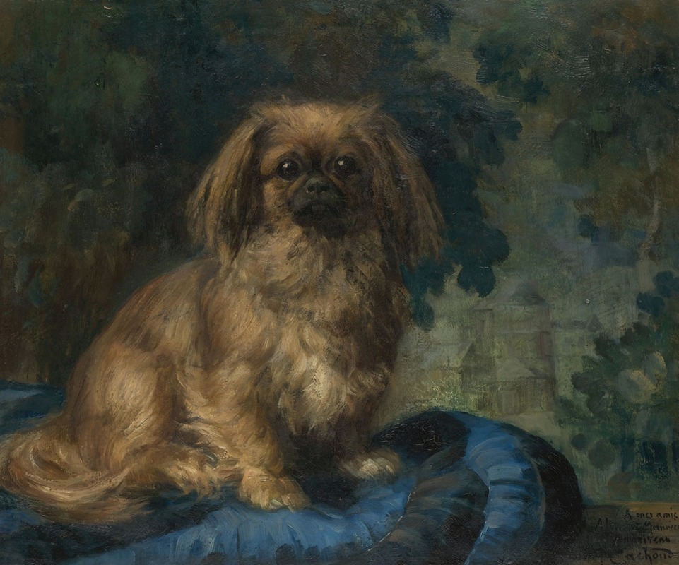 Pekingese by Франсуа-Шарль Кашу — digital art print download