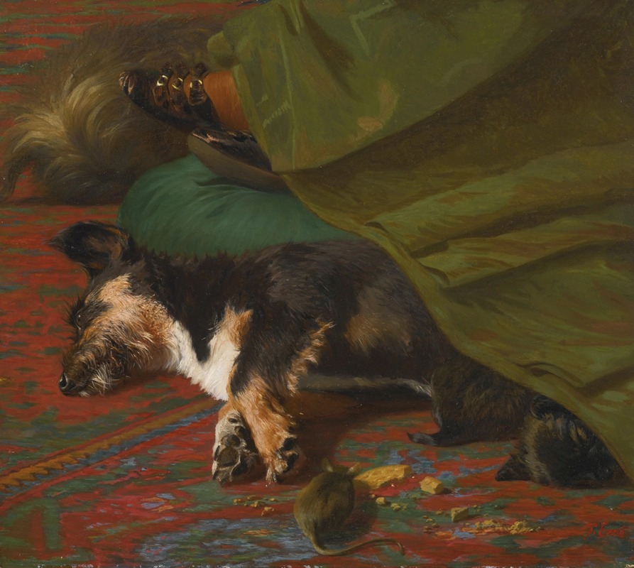 While Sleeping Dogs Lie by Джон Эмс — digital art print download
