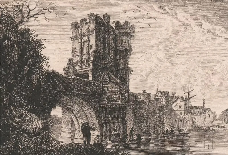 The Old Welsh Bridge at Shrewsbury — Edward Pryce Owen