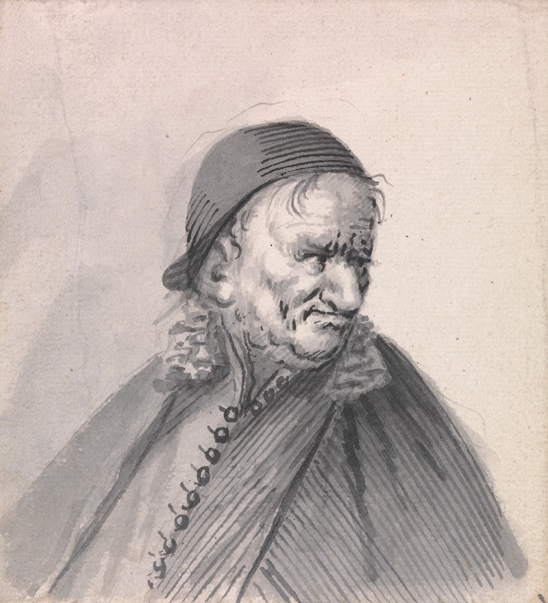 A Sly Man in a Cap by Francis Le Piper — digital art print download
