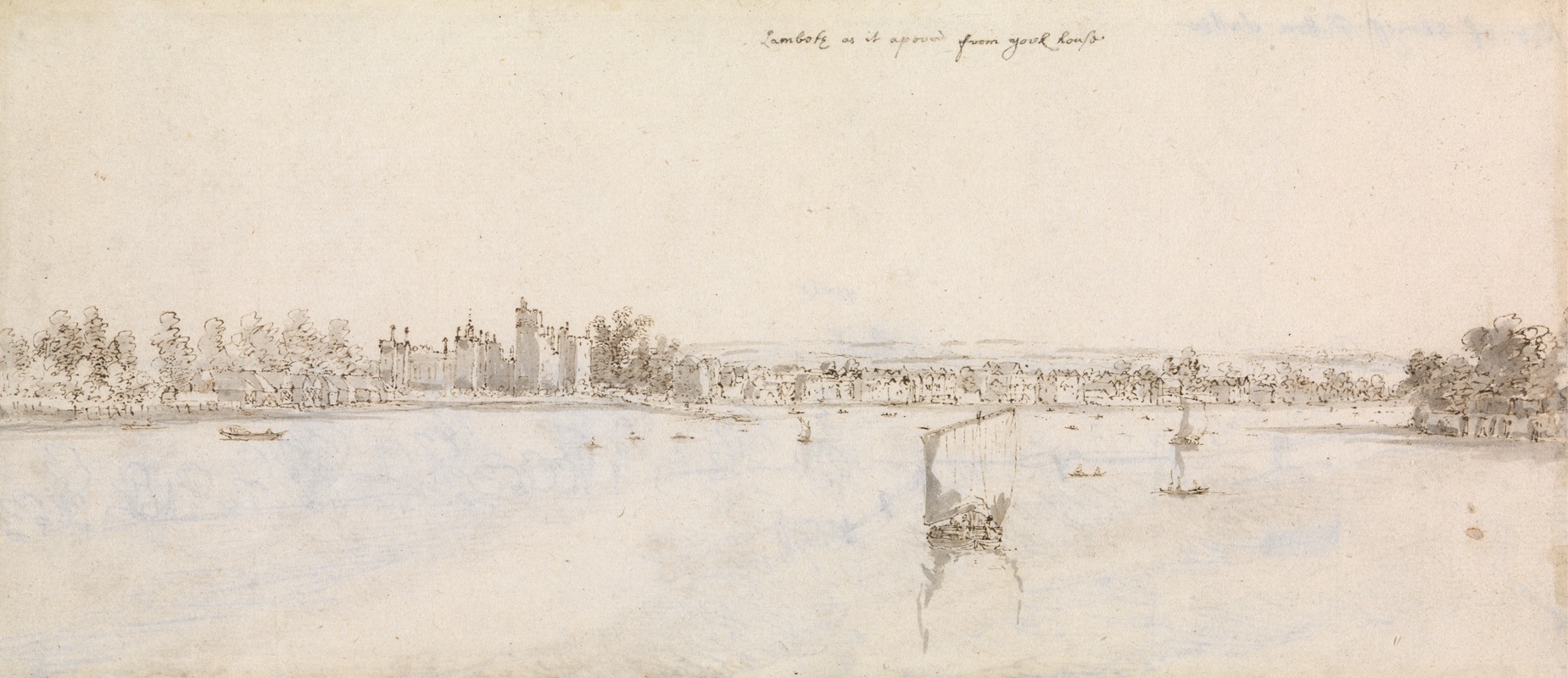 Lambeth from York House by Фрэнсис Плейс — digital art print download