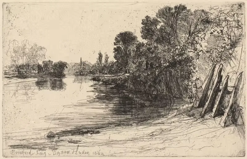 Паром Брендфорд by Фрэнсис Сеймур Хейден, 1864 — digital art print download