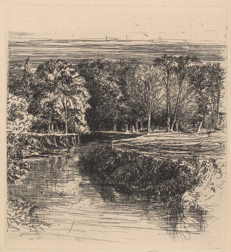 Река Дандрам by Фрэнсис Сеймур Хейден, 1863 — digital art print download