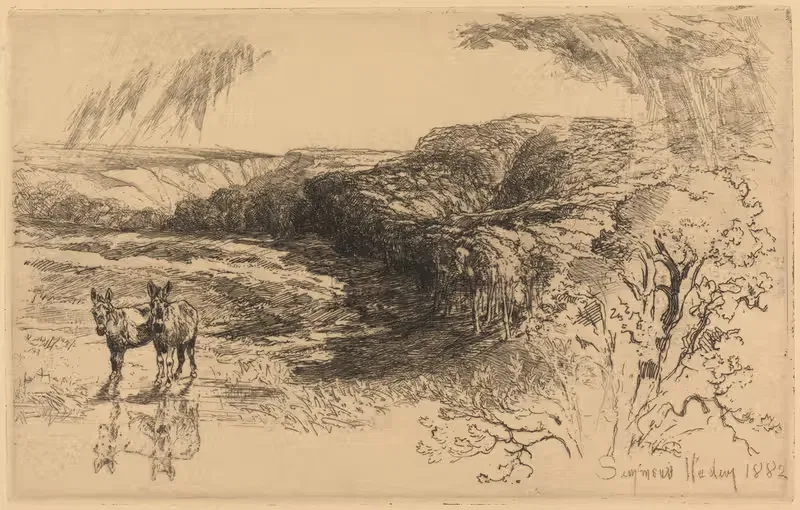 Лес Энкомб, № 2 by Фрэнсис Сеймур Хейден, 1881-1882 — digital art print download