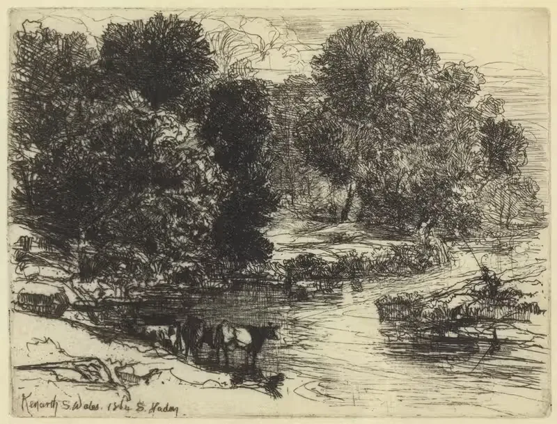 Кенарт by Фрэнсис Сеймур Хейден, 1864 — digital art print download