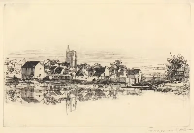 Город Кидвелли by Фрэнсис Сеймур Хейден, 1859 — digital art print download