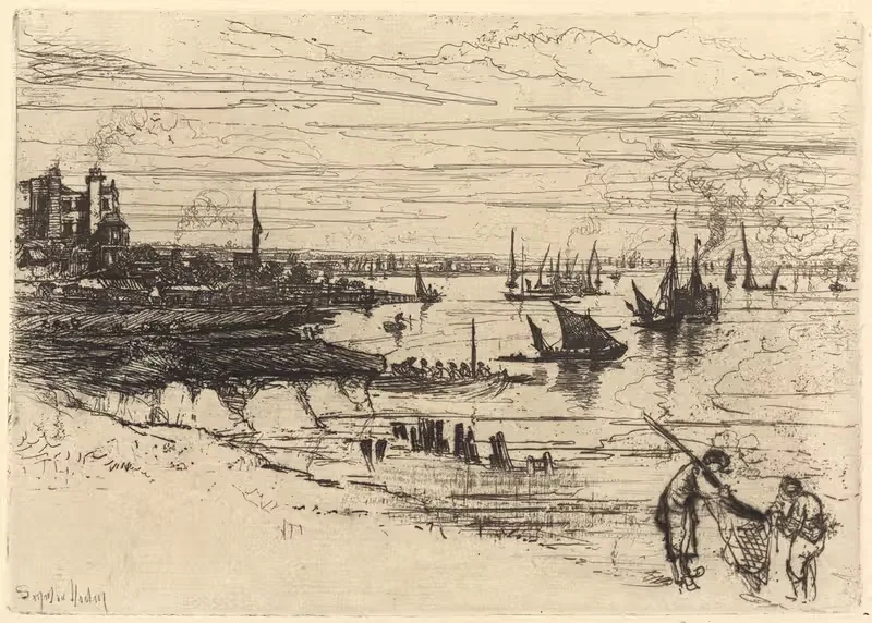 Таверна, Пурфлит by Фрэнсис Сеймур Хейден, 1869 — digital art print download