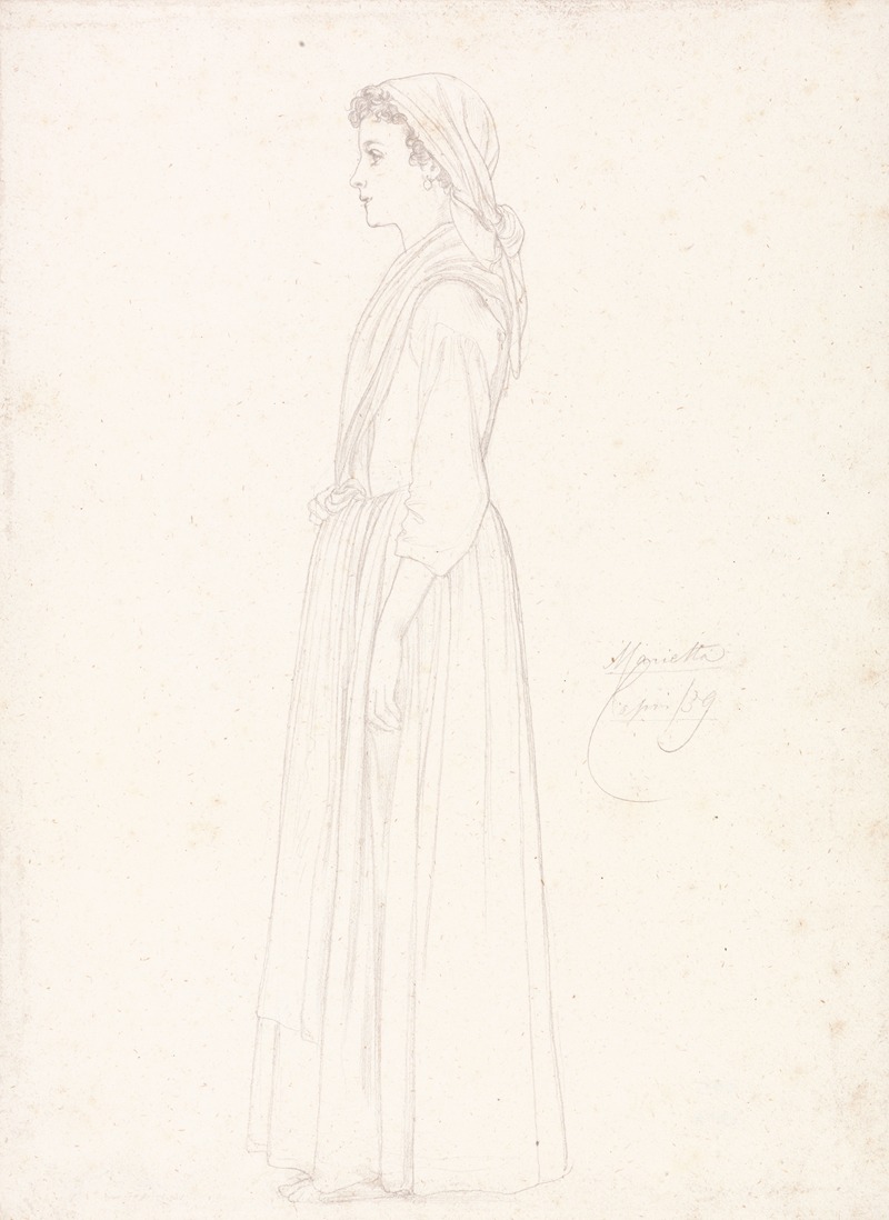 Marietta, Capri by Фредерик Лейтон, 1859 — digital art print download