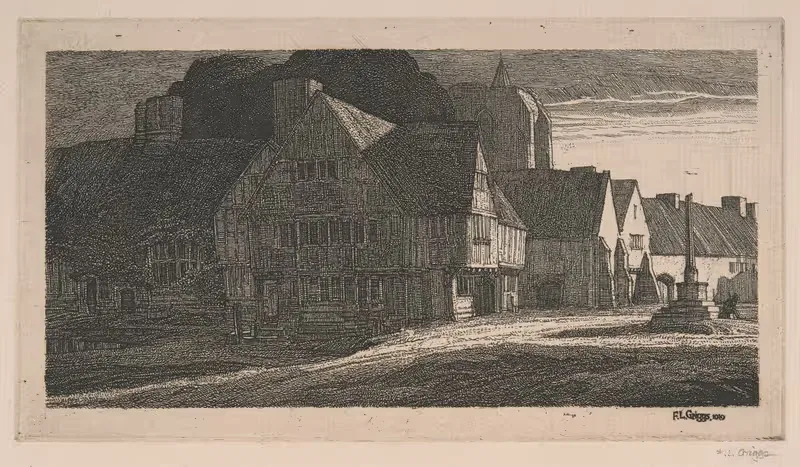 Totterne Inn by Frederick Landseer Maur Griggs, 1919 — digital art print download