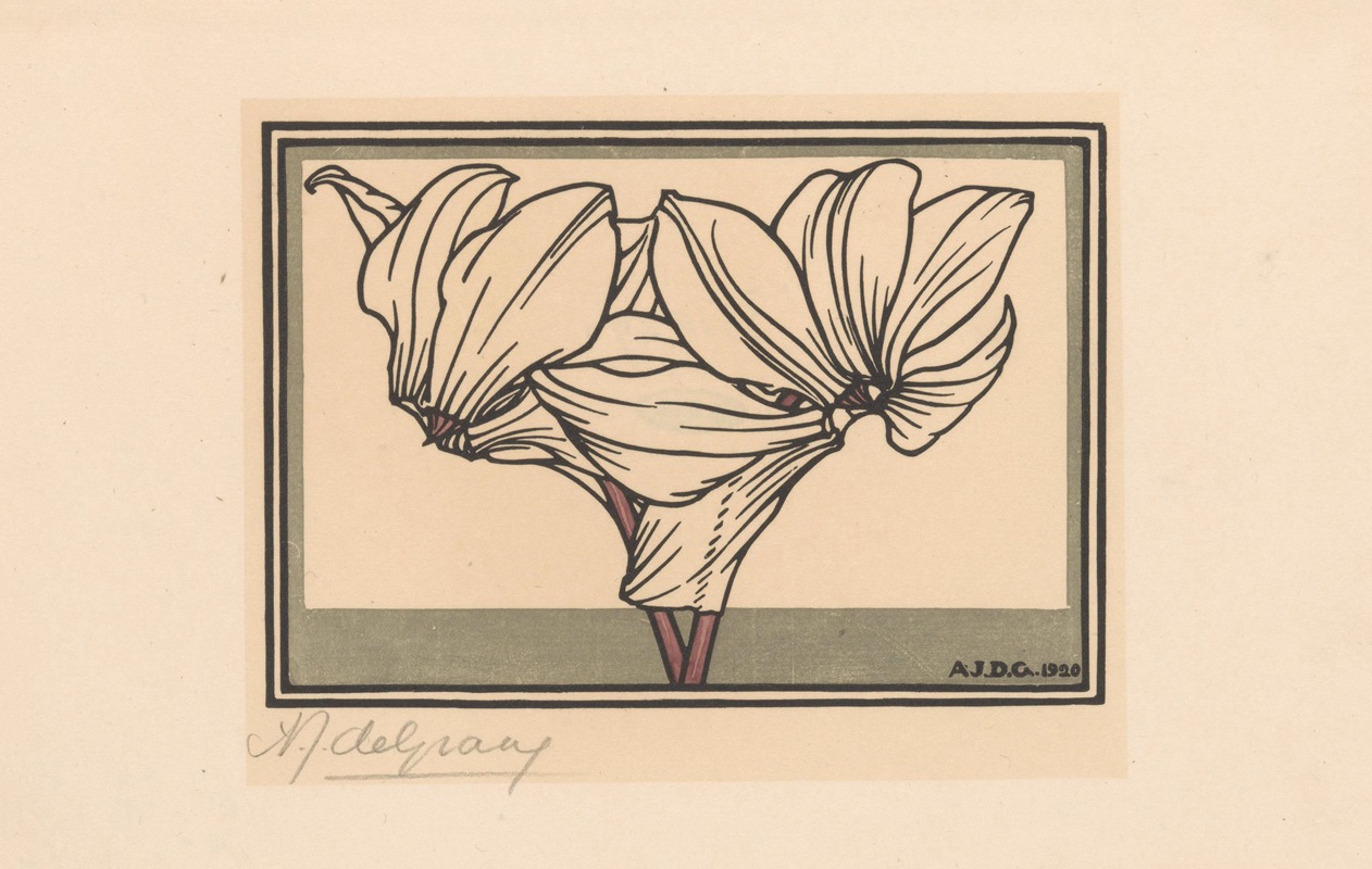 Cyclamen by Джули де Грааг, 1920 — digital art print download