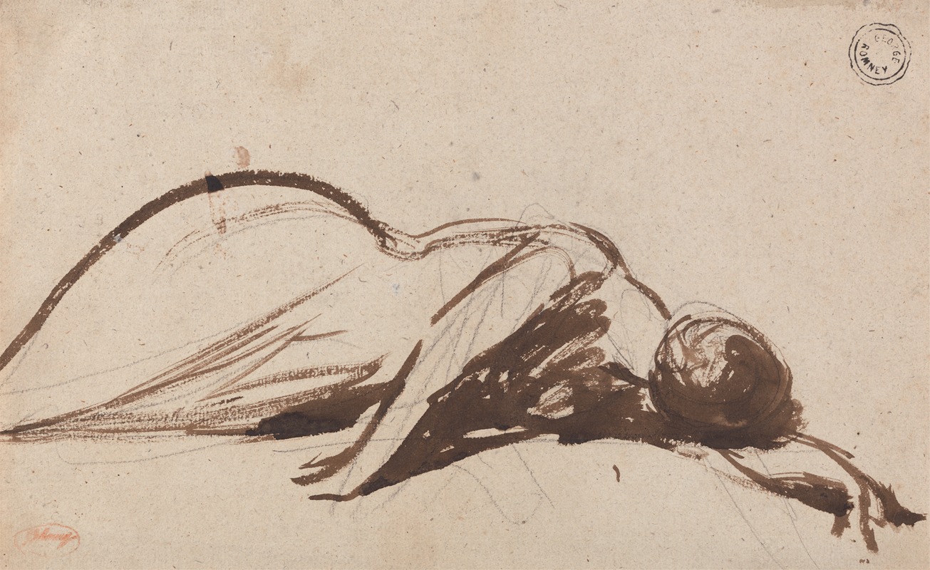 Prostrate Woman by George Romney — digital art print download