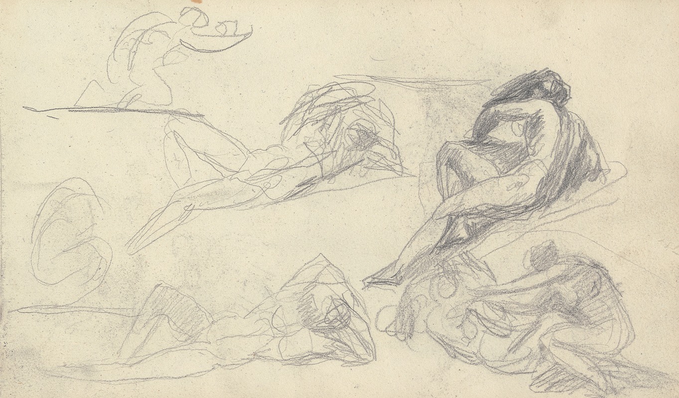 Sketchbook Drawing by George Romney — digital art print download