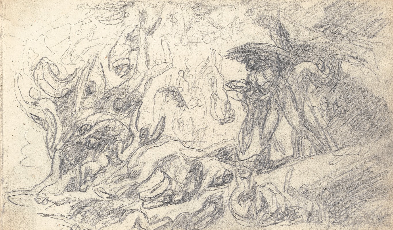 Sketchbook Drawing by Джордж Ромни — digital art print download