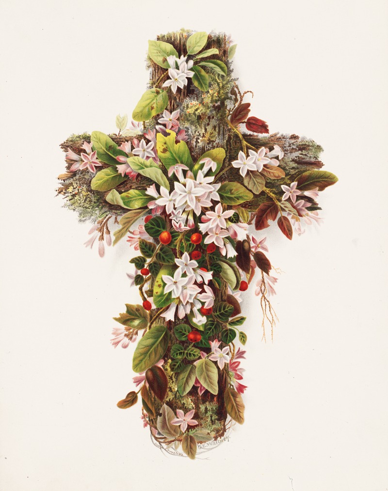 Cross of flowers — Olive E Whitney