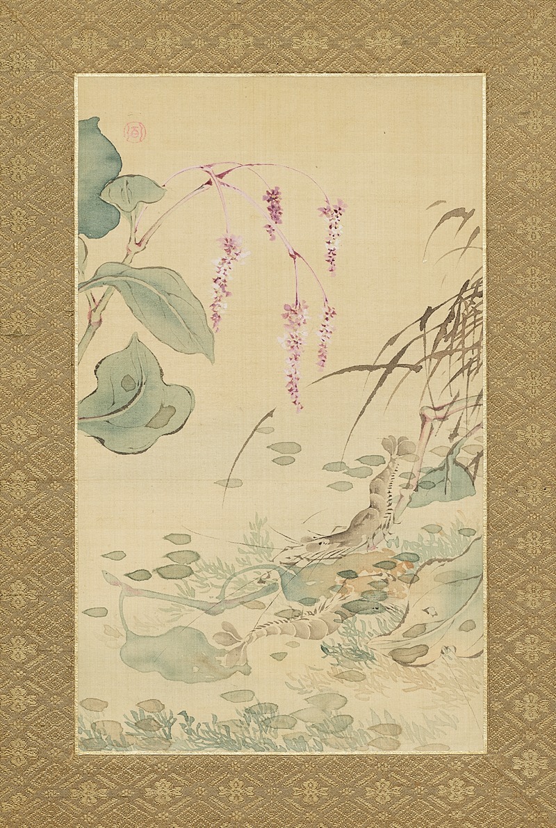 Flowers and Grasses Pl.3 by Цубаки Чинзан, 1841 — digital art print download