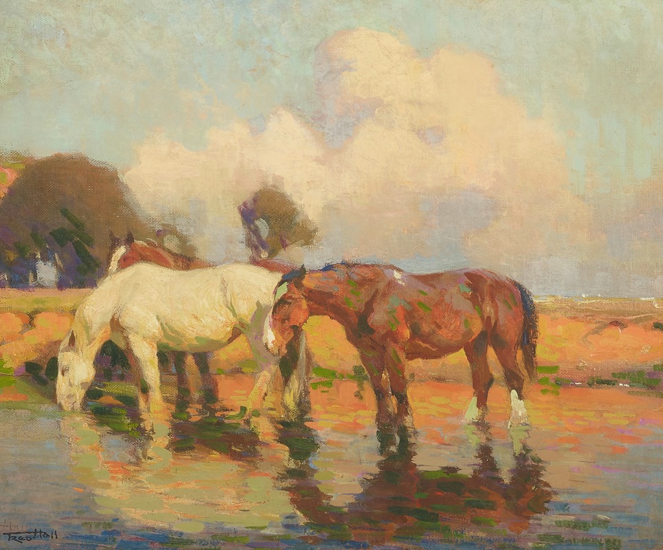 The day's work done by Фредерик Холл — digital art print download