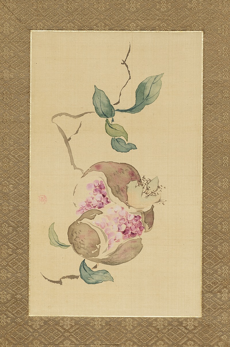 Flowers and Grasses Pl.4 by Цубаки Чинзан, 1841 — digital art print download