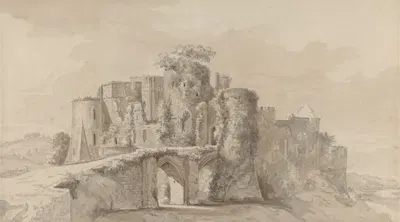 Goodrich Castle, Monmouthshire by Хендрик Франс де Корт — digital art print download