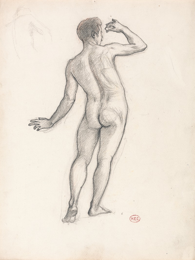 Male Nude by Анри-Эдмон Кросс, 1894 — digital art print download