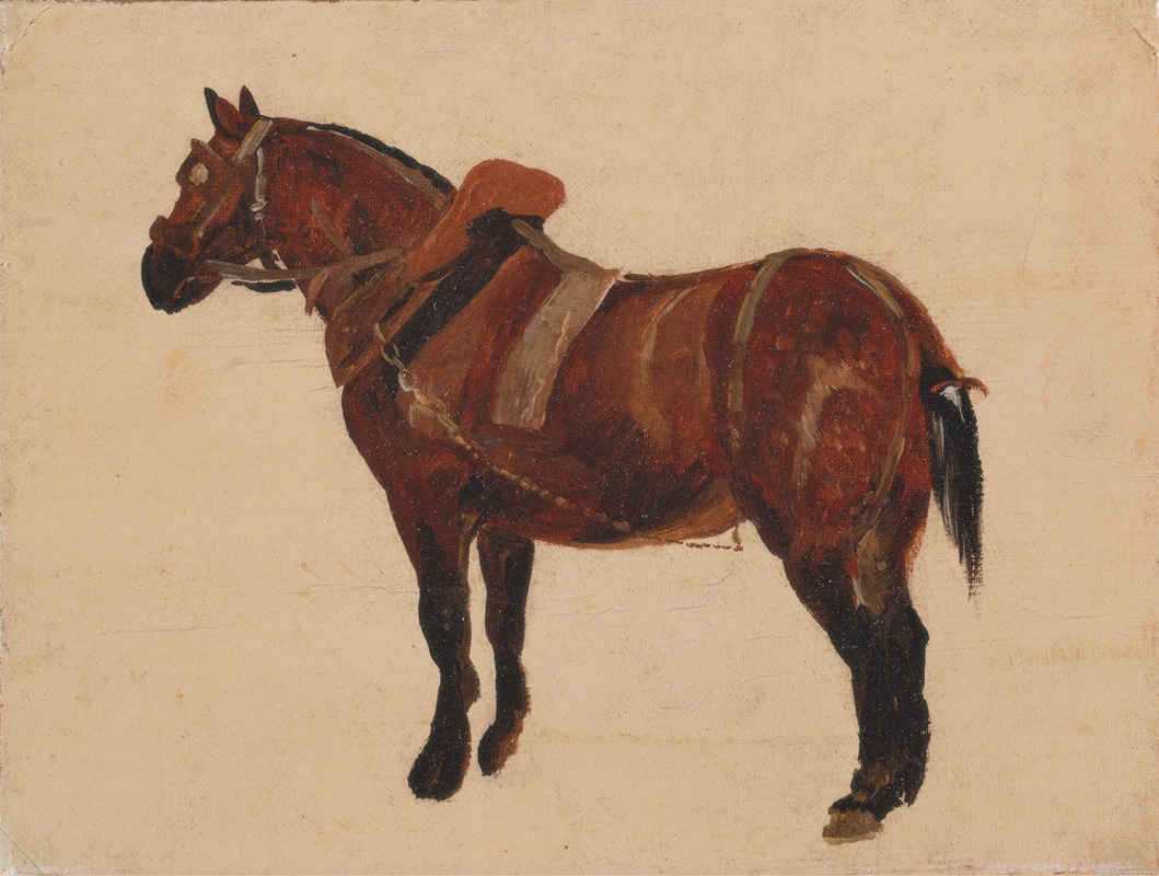 Study of a Working Horse by Томас Сидни Купер — digital art print download