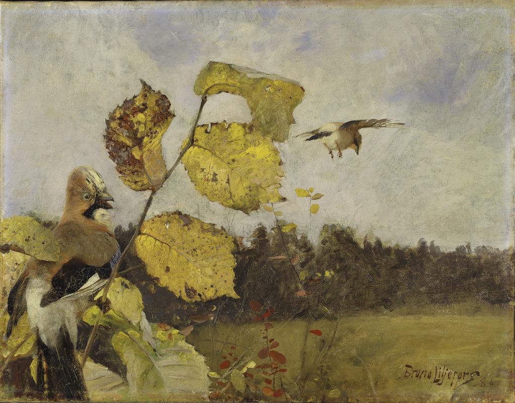 Jays by Бруно Лильефорс, 1886 — digital art print download