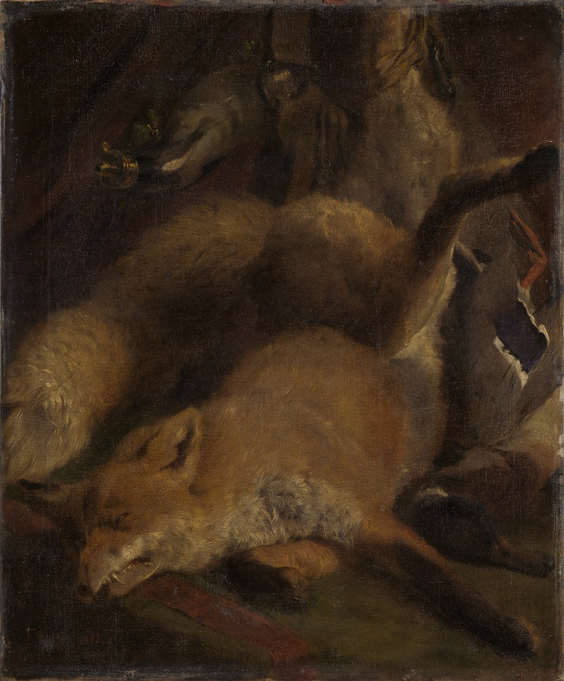 Jagdstilleben by Фердинанд Келлер, 1866 — digital art print download
