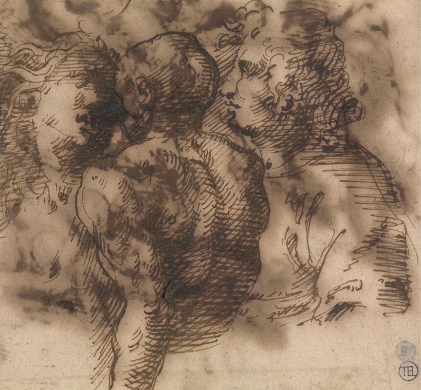 Three Half-Length Figures by Inigo Jones — digital art print download